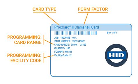 difference between rfid and hid cards|hid card format chart.